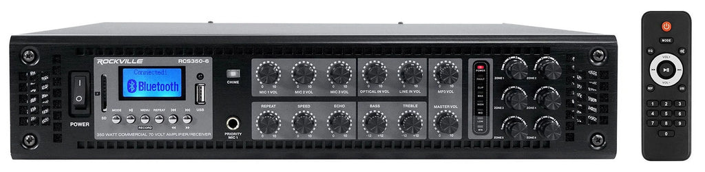 6-Zone Amplifier+4 JBL Pendant+6 Slim White Wall Speakers 4 Restaurant/Bar/Cafe