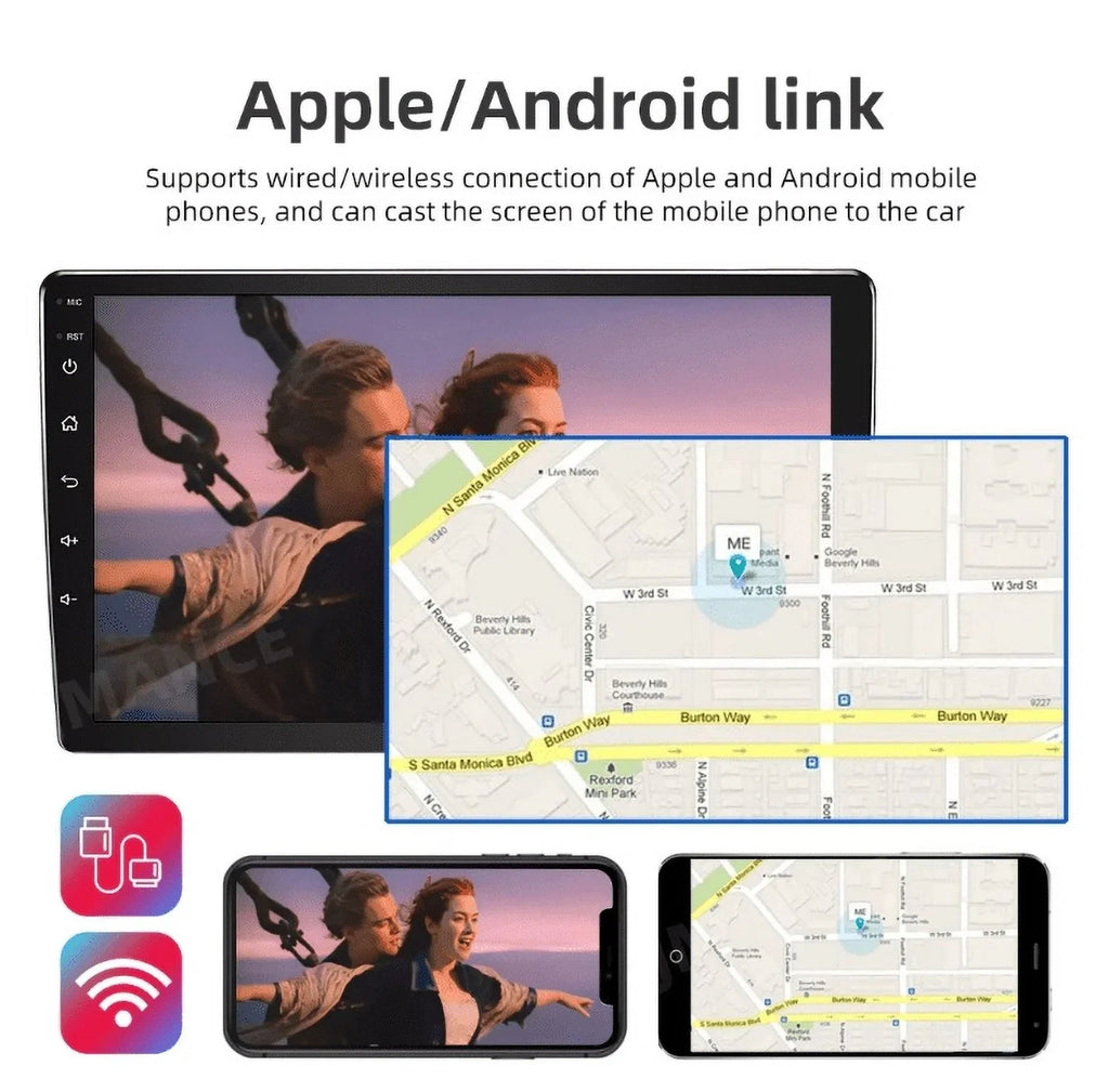 Android 12 Car Radio Stereo for BMW E46 M3 9 inch Touch Monitor 2+32GB USB RDS Carplay Android Auto HD WIFI GPS FM Bluetooth