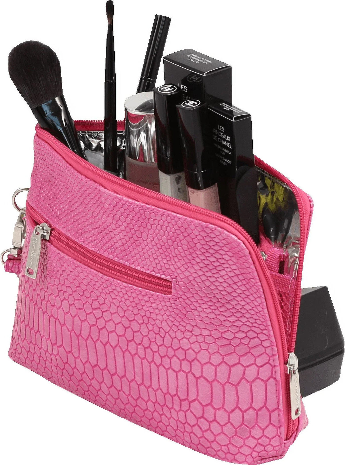 Picnic Gift French 75-Daily Essentials Cosmetics Bags with Removable Wristlet, Black Birmingham