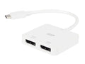 Monoprice USB-C to Dual 4K DisplayPort Adapter (Dual 4K@60Hz) Compatible with Thunderbolt 3 Devices with Windows and MacOS