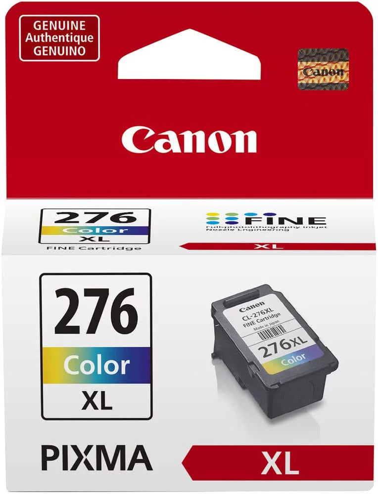 PG-275 XL Black (4981C001) and CL-276 XL Color High Capacity Ink Cartridges (4987C001) - Retail Packaging