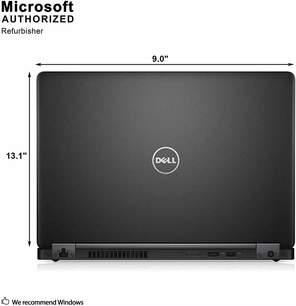PRE-OWNED Latitude 5480 Business Mobile pc 14.0'' HD (1366 x 768) Non-Touch, 6th Gen Core i5-6300U, 16GB RAM, 256GB SSD, HD 520 Graphics, Windows 10 Pro