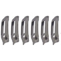 Weld-On Contoured Unfinished SNAP-LOC E-Track Single Strap Anchor 6-Pack (zinc rust protection), Logistic Tie-Down for Pickups, Trucks, Trailers