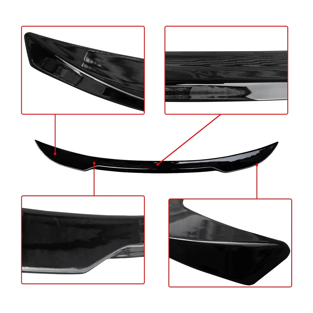 NINTE Rear Spoiler Trunk for 2022-2023 11th Honda Civic Hatchback ABS Tail Wing Gloss Black
