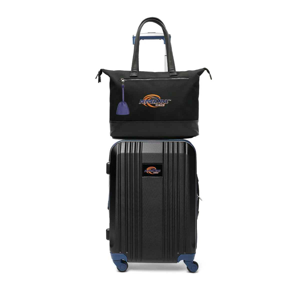 MOJO Pepperdine Waves Premium Mobile pc Tote Bag and Luggage Set