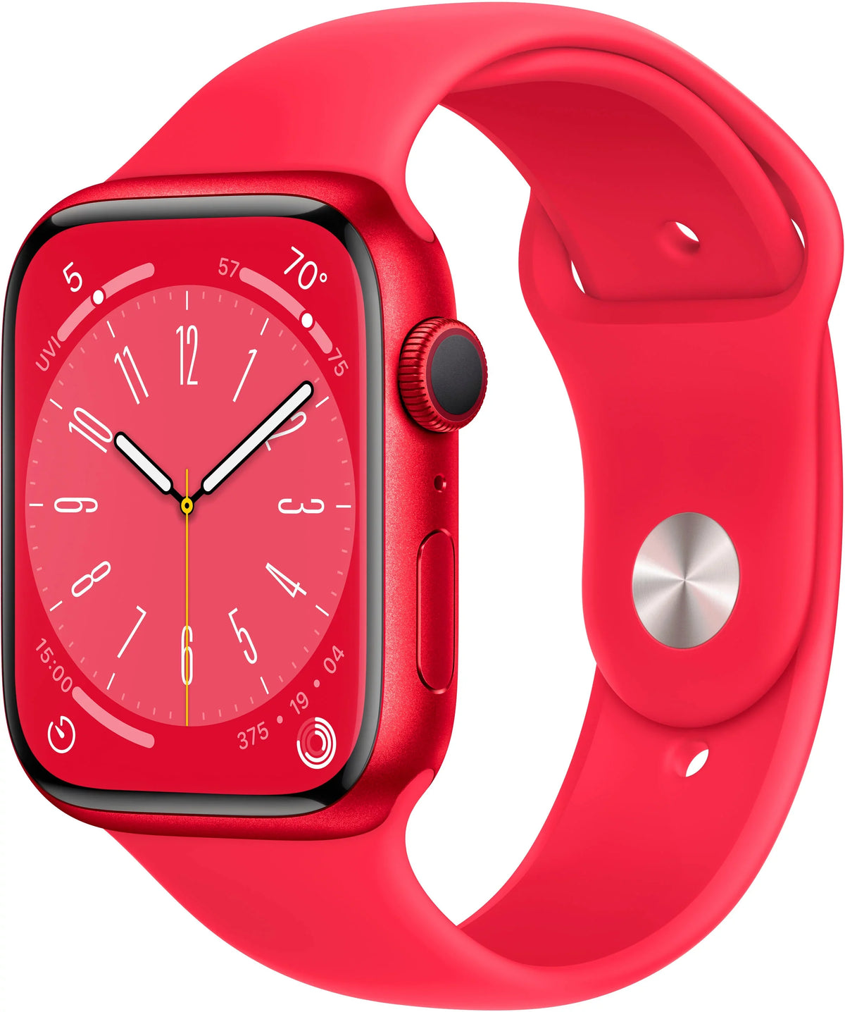 Restored Apple Watch Gen 8 Series 8 45mm (PRODUCT)RED Aluminum - (PRODUCT)RED Sport Band MNUU3LL/A (Refurbished)
