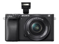 a6400 ILCE-6400L - Digital camera - mirrorless - 24.2 MP - APS-C - 4K / 30 fps - 3x optical zoom 16-50mm lens - Wi-Fi, NFC, Bluetooth - black