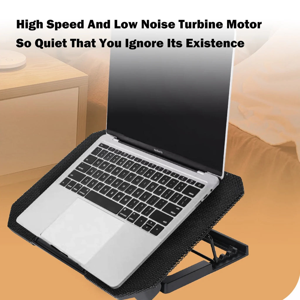 Htovila Notebook Cooling Fan, 10-15.6 Inch with Adjustable Fan Strength and 2 USB Ports