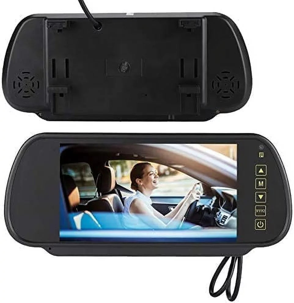 Bileeko Car Rear View Mirror 7 Inch LCD Vehicle Monitor Display for Parking