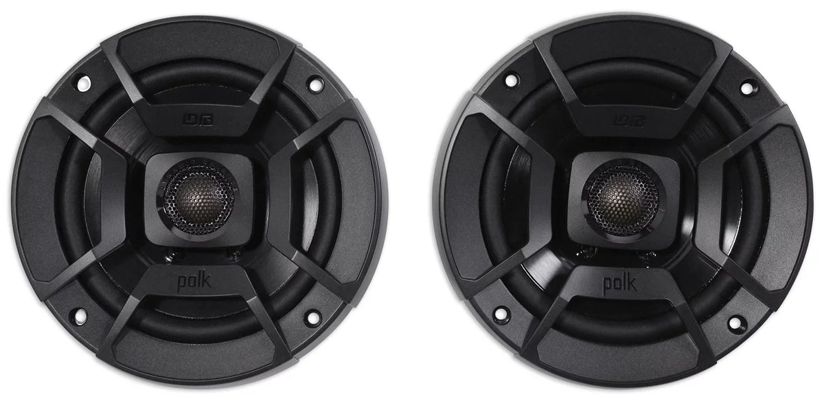 (2) Polk Audio DB522 5.25" 600w Car Audio ATV/Motorcycle/Boat Speakers + Rockmat