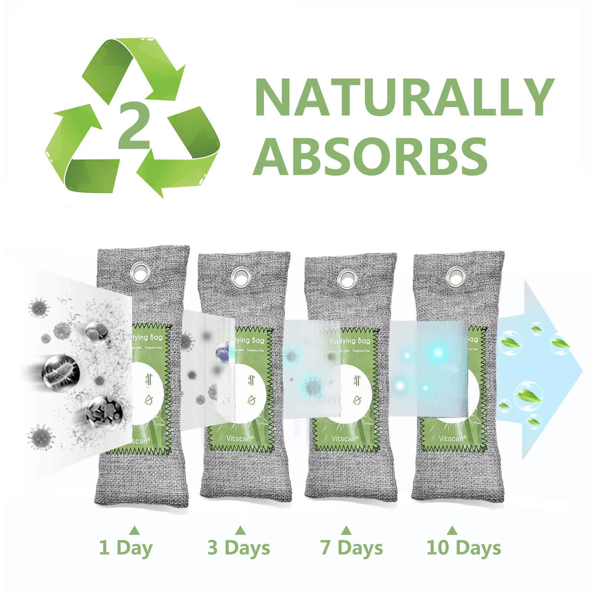 12 Pack Bamboo Charcoal Air Purifying Bag; Activated Charcoal Bags Odor Absorber; Moisture Absorber; Natural Car Air Freshener; Shoe Deodorizer; Odor Eliminators For Home; Pet; Closet (6x50g; 6x150g)