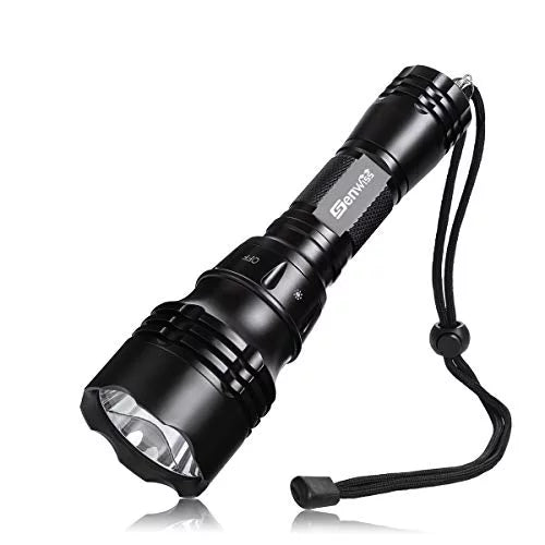Dive Lights Scuba Diving; 5 Modes Rechargeable Underwater Flashlight; 80M Streamproof Dive Flashlight with Battery and Charger for Snorkeling
