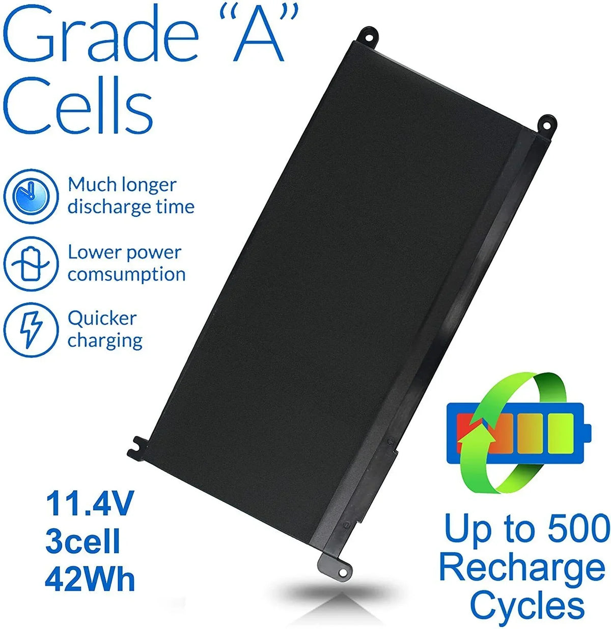 5x Battery WDX0R For Inspiron 15 5567 5568 13 5368 7368 7569 7579 FC92N