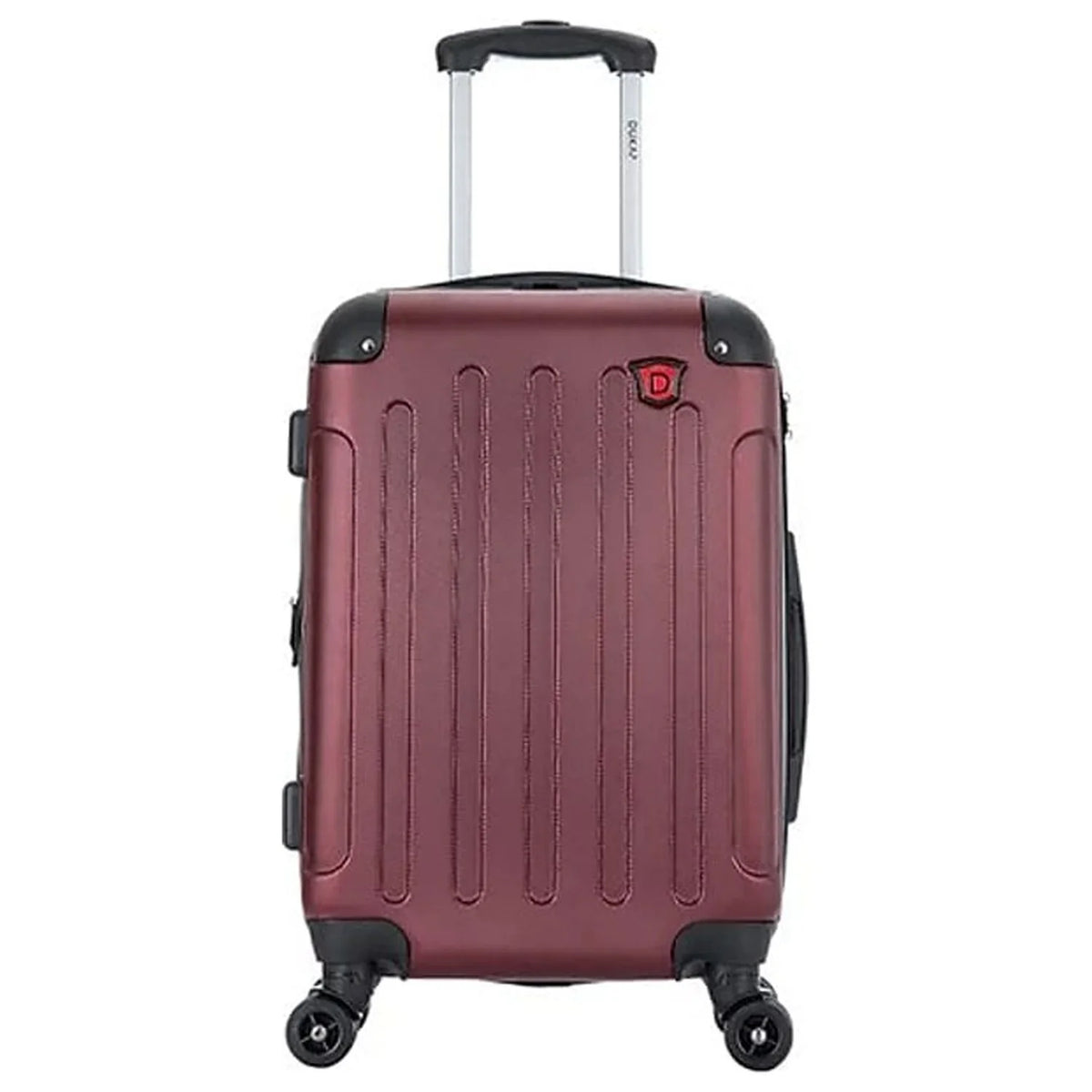 DUKAP PROCESSOR Plastic 4-Wheel Spinner Luggage Wine (DKINT00S-WIN)