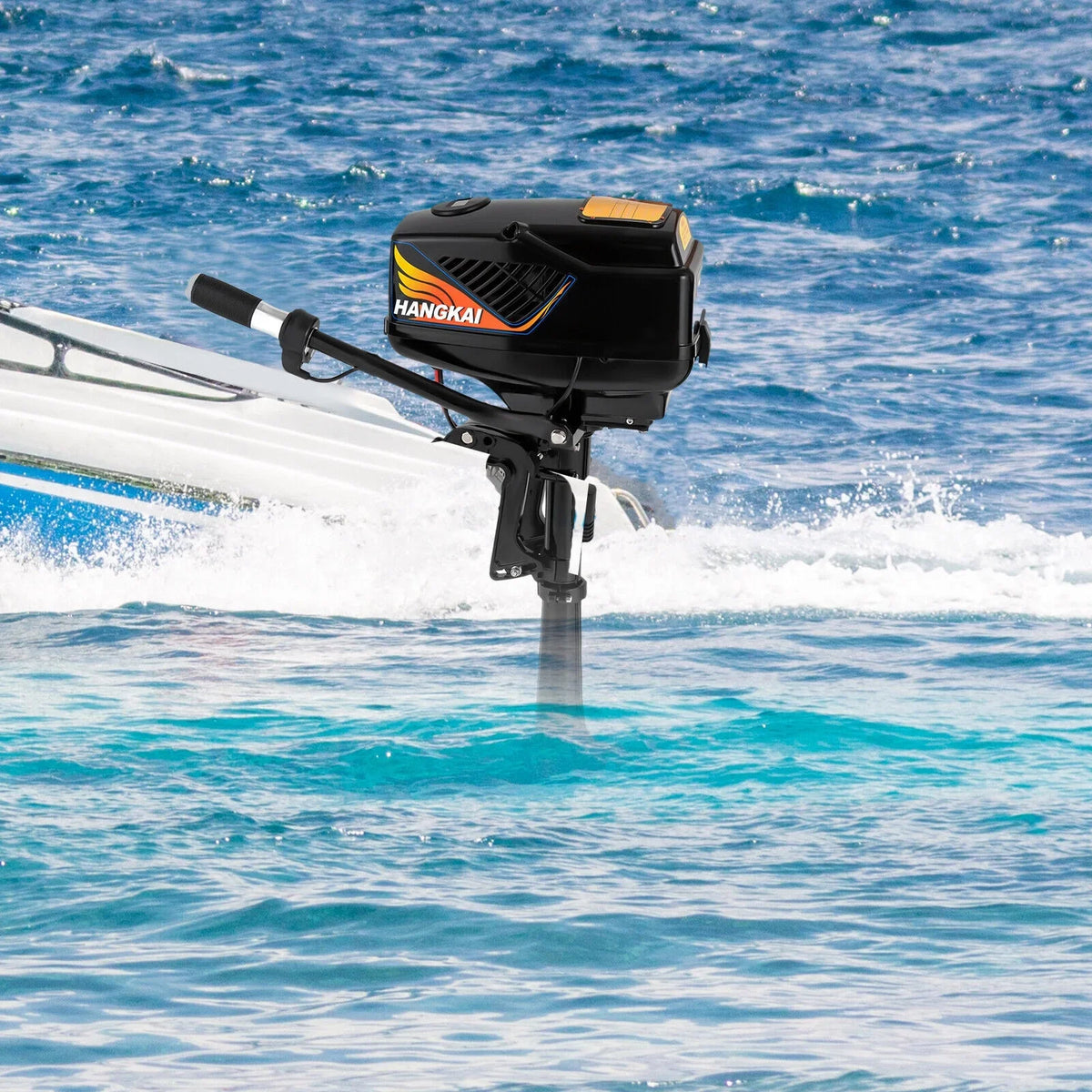 5HP Electric Trolling Motor with Pure Metal Brushless,Outboard Motor - 48V/1200W Boat Motor for Kayak, Small Ships, Paddle Boats, Fiberglass Boats, and Wooden Boats