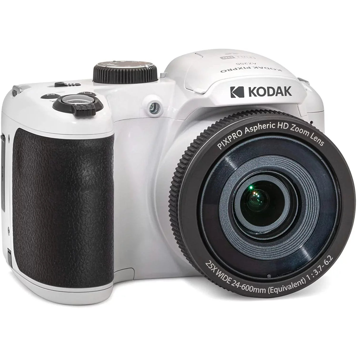 Kodak PIXPRO Astro Zoom AZ255-WH 16MP Digital Camera, 25X Optical Zoom, White Bundle with Lexar 32GB Capability 800x UHS-I SDHC Memory Card + Deco Photo Camera Bag