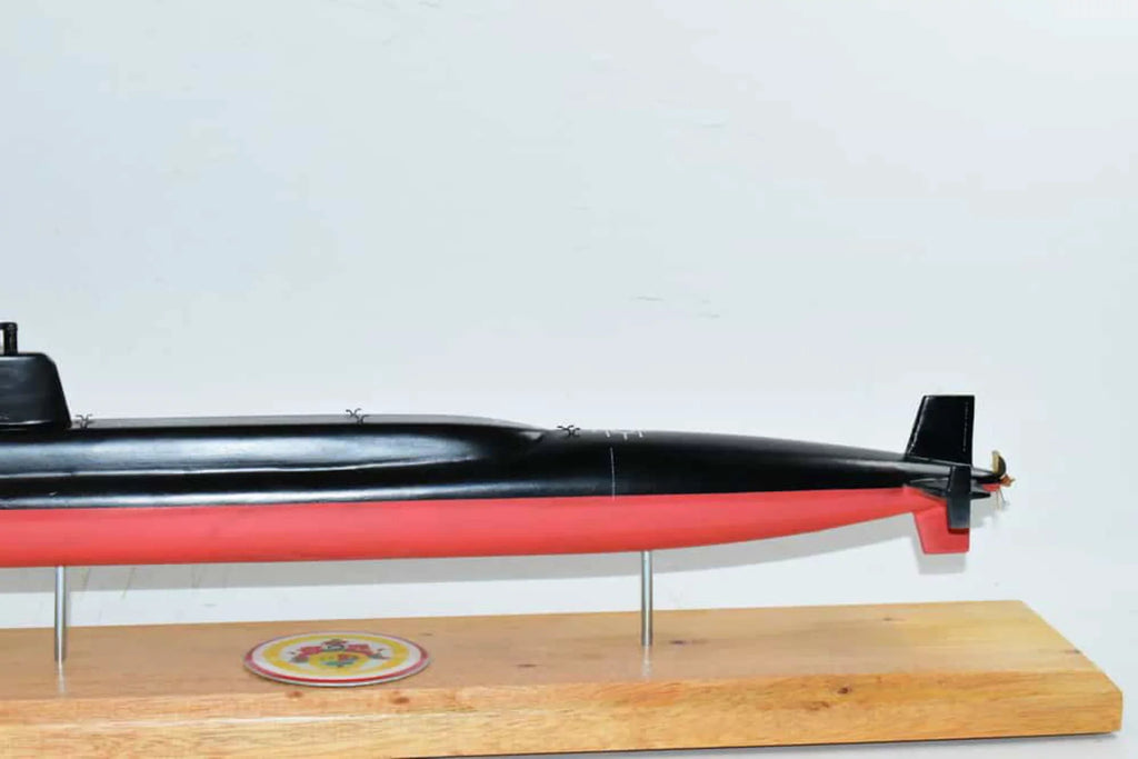 USS Simon Bolivar SSBN-641 Submarine Model,Navy,20,Scale Model,Mahogany,Benjamin Franklin Class