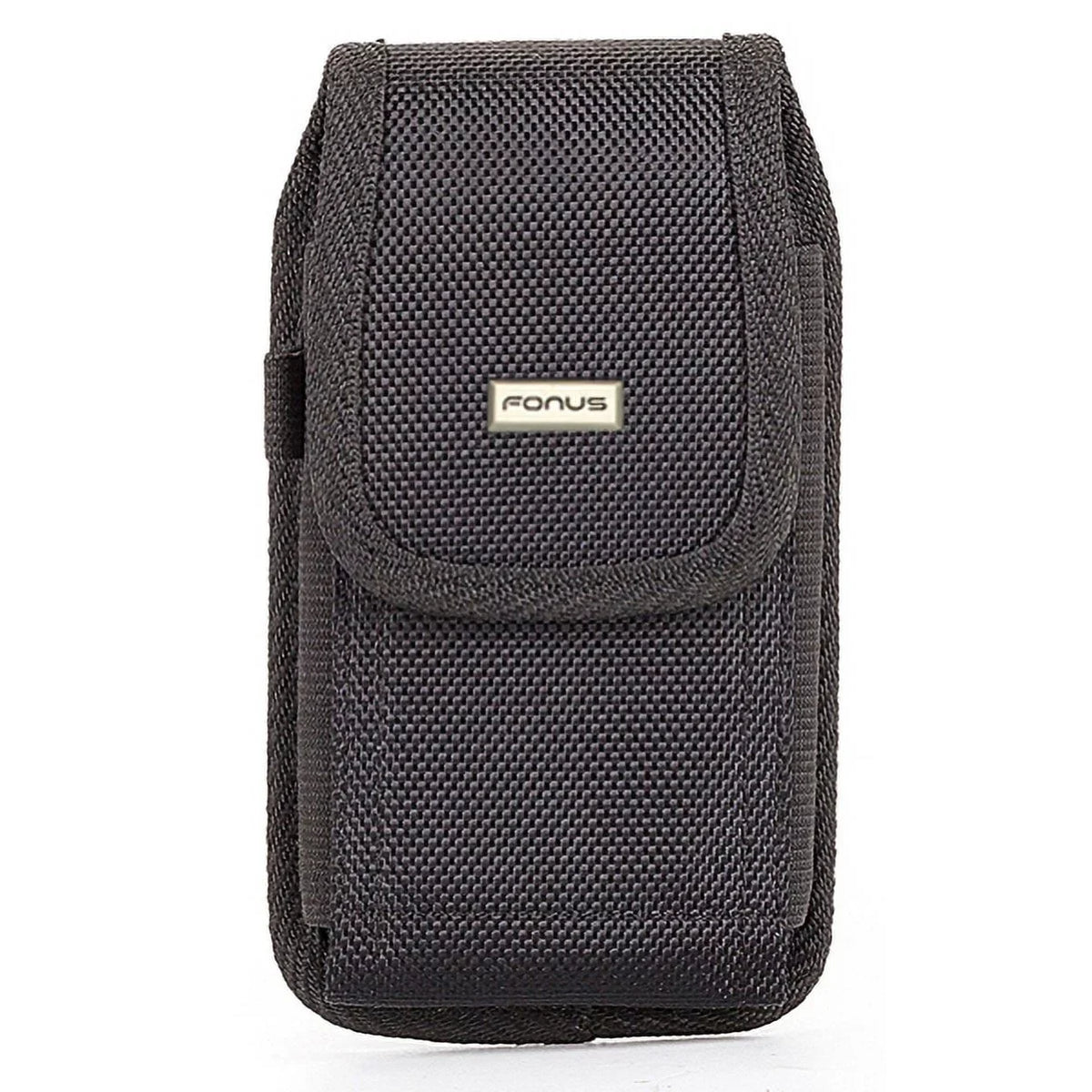 Rugged Canvas Case Holster Metal Belt Clip w Black 6ft Long Type-C Cable Rapid Charge USB Wire Sync Y8K for Blackberry Motion - BLU G9, Vivo XI Plus - Coolpad Legacy - Google Pixel XL 3a XL