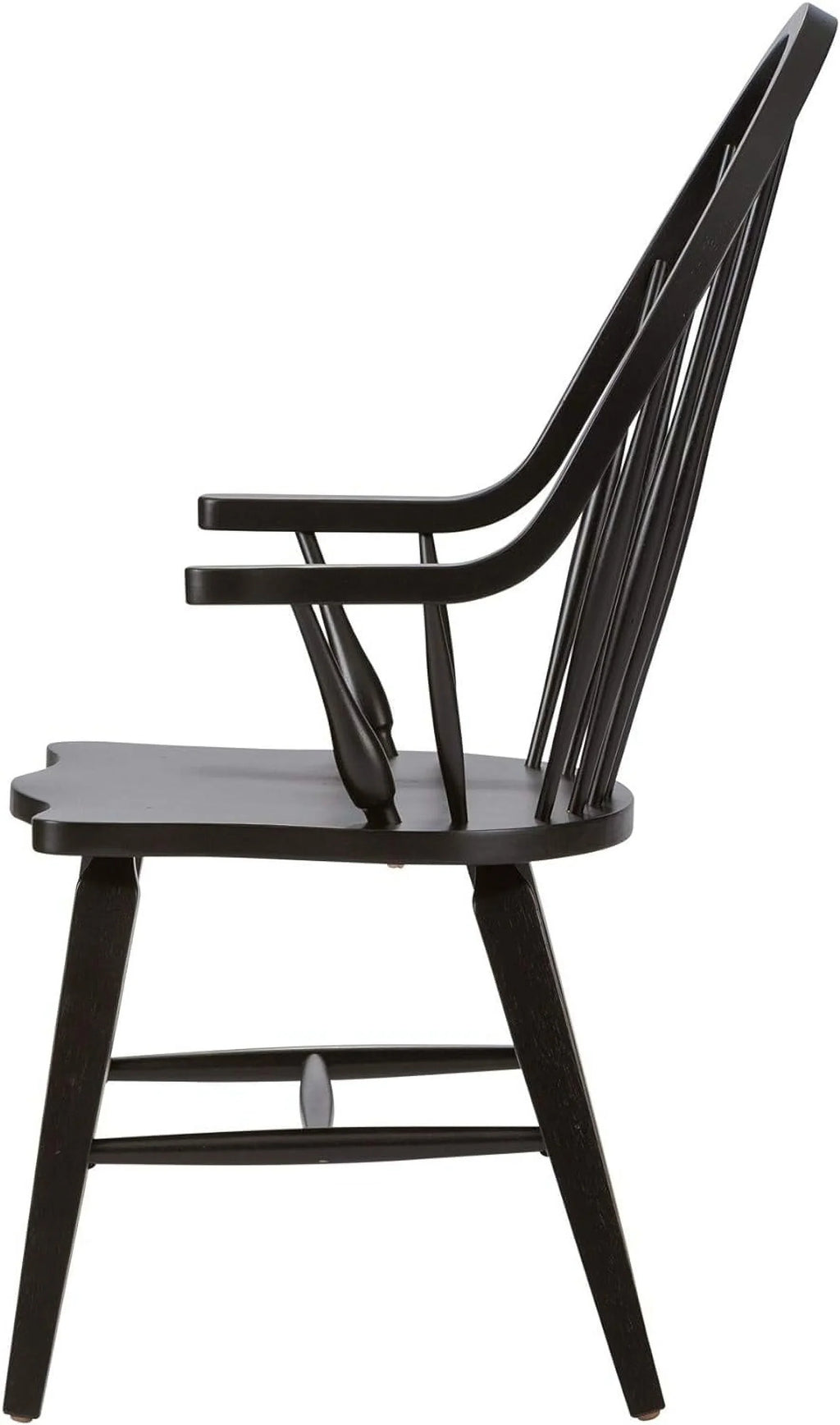 Windsor Back Arm Chair; W25 X D25 X H41; Black