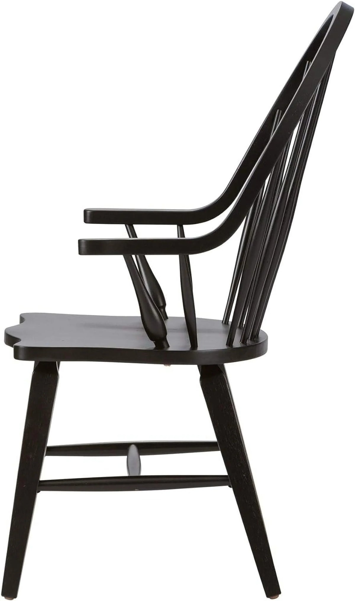 Windsor Back Arm Chair; W25 X D25 X H41; Black