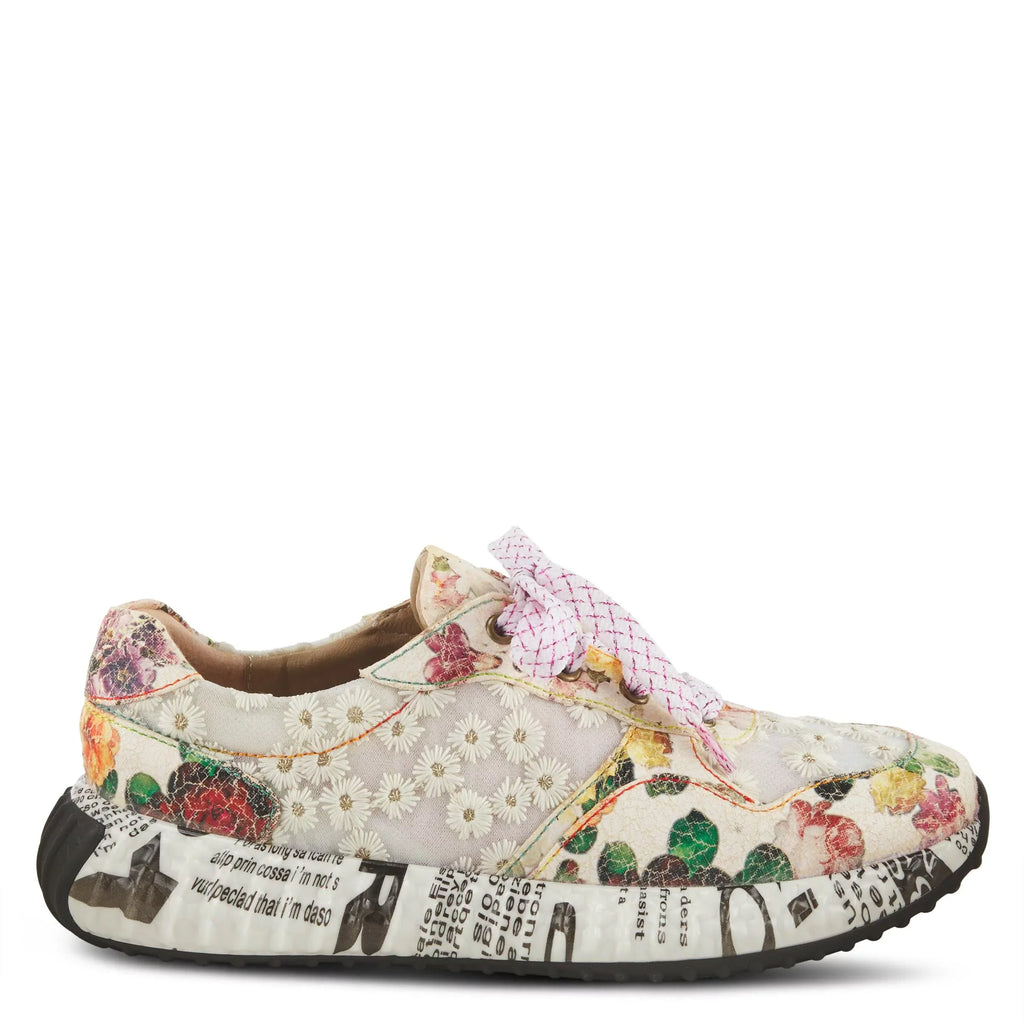 Spring Step L'Artiste Women's Daisymae Fashion Sneaker Beige Multi EU 36 / US 5.5-6