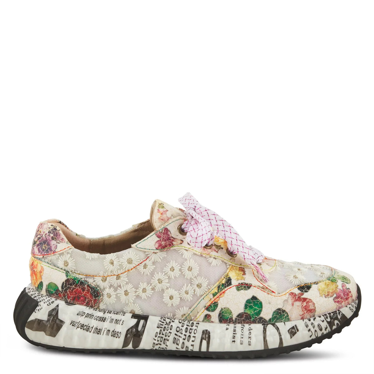 Spring Step L'Artiste Women's Daisymae Fashion Sneaker Beige Multi EU 36 / US 5.5-6