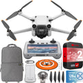 DJI Mini 3 Pro Camera Drone Quadcopter + RC Smart Remote (With Screen) 4K/60fps Video; 48MP; 34min Flight Time; Tri-Directional Obstacle Sensing Bundle w/ Deco Gear Backpack + 128GB Card &Accessories