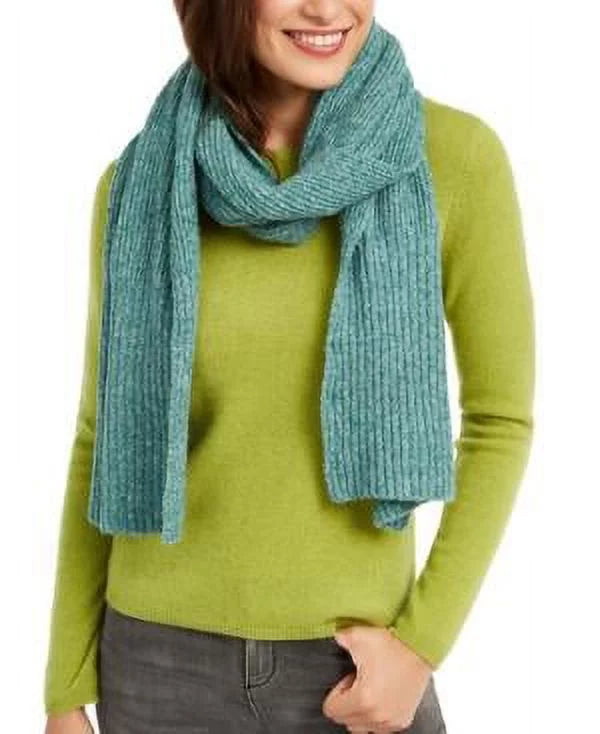 MSRP $39 Inc Twisted Rib Muffler Scarf Aqua One Size