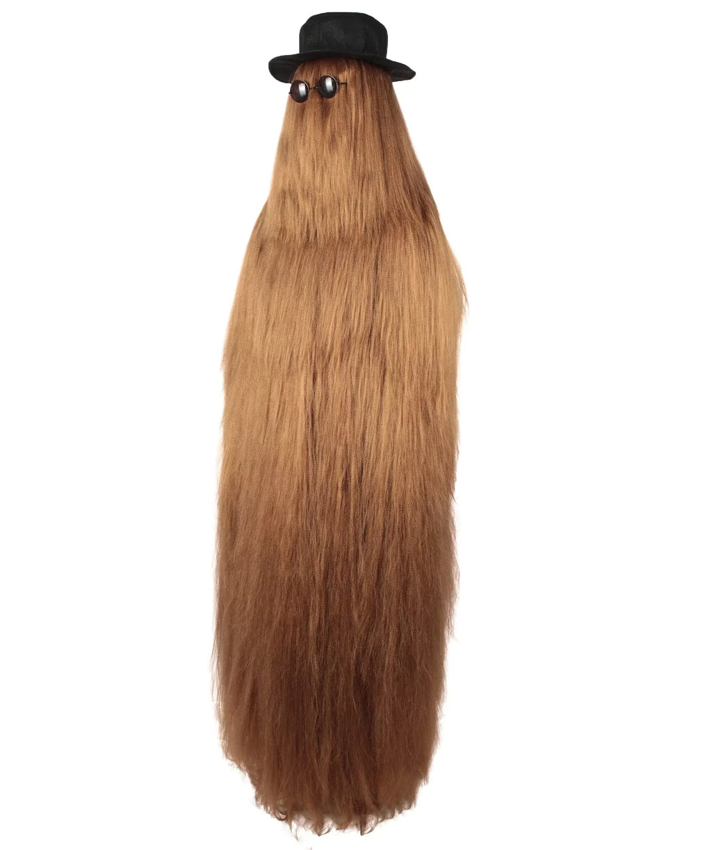 HPO Adult Unisex Cousin Itt Addams Family Dapper Creature Monster Halloween Costume; Synthetic Fiber; Brown