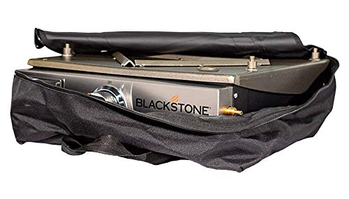 Blackstone 17" Griddle Cover and Carry Bag Fluid Resistant 600D Polyester Heavy Duty Flat top 17" Gas Grill Cover Accessory Exclusively Fits Blackstone Cooking Station Without Hood