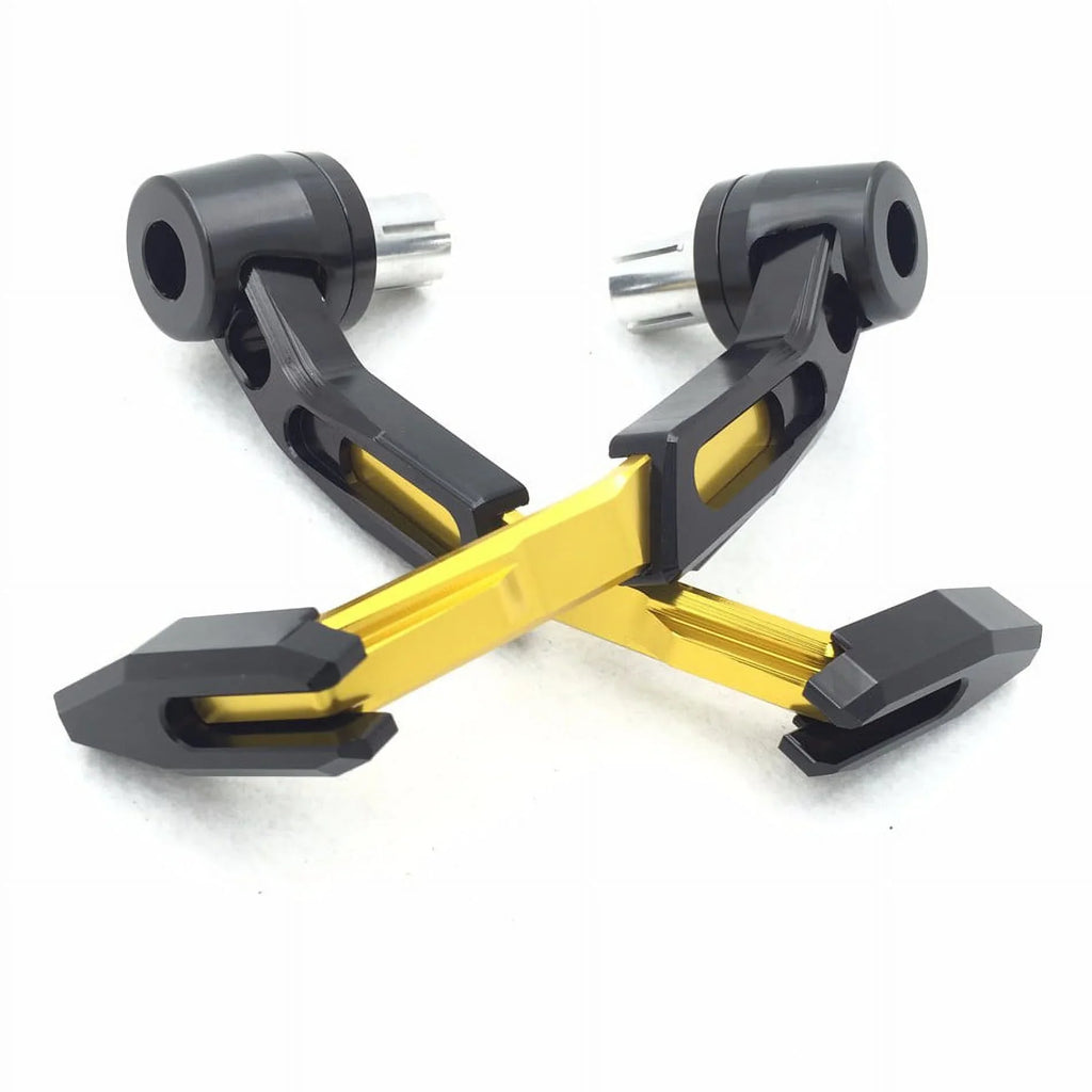 HTT-MOTOR Motorcycle Adjustable Angel Length Gold Black Total CNC 22mm Protector Proguard Pro Brake Clutch Lever Protect Guard For Suzuki GSX GSXR Hayabusa RM DR Kawasaki Ninja Aprilia Climber
