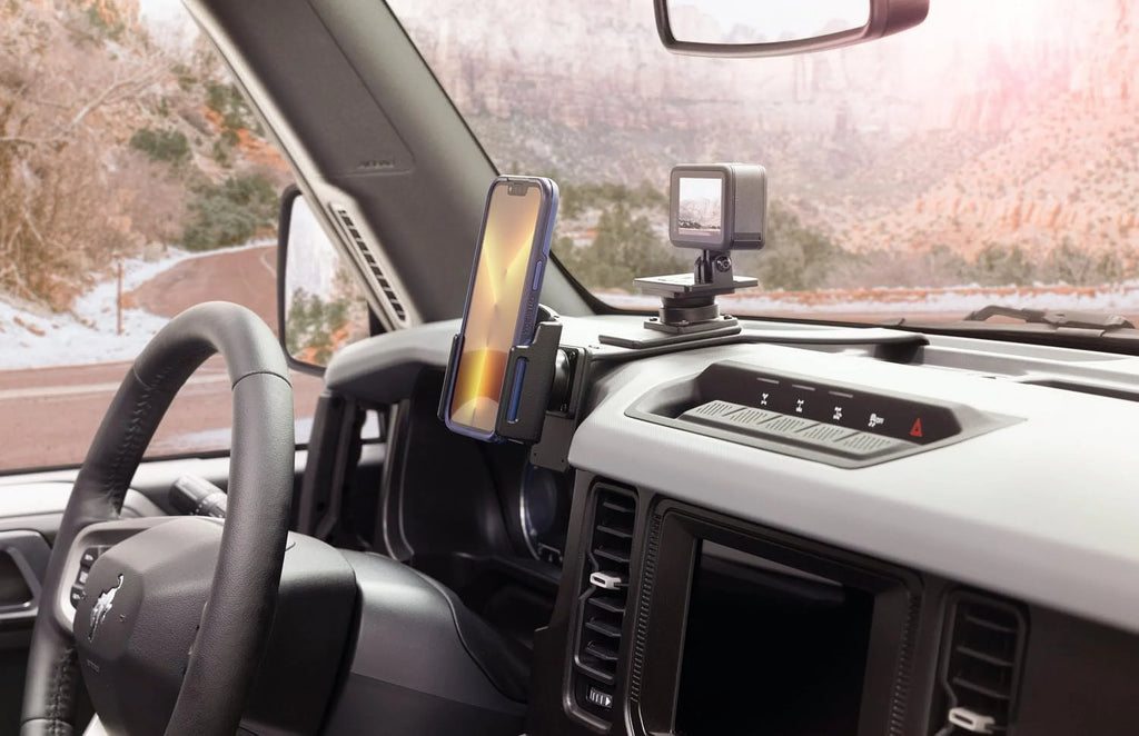 Scosche PC855700 ProClip Center Dash Phone Mount Compatible with 2021-2023 Ford Bronco SUVs (Mounting Base Only)