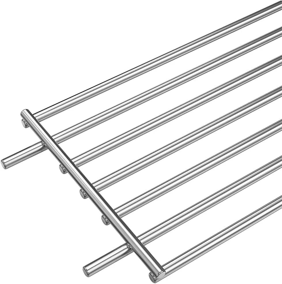 AOREWTGGH 7513 Grill Warming Rack for Weber Spirit 700, Genesis Silver B&C, 7513/88719 304 Stainless Steel Warming Rack Replacement for Weber Genesis 1000-5500, Gold B & C, 24.9 x 4.7 x 4 in
