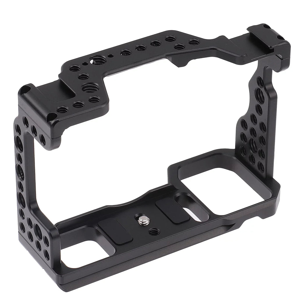Cage Aluminum Alloy Video Cage Replacement for A7M3 A7R3 A9 Mirrorless with Cold Shoe Mount 14 Inch & 38 Inch Screw Holes