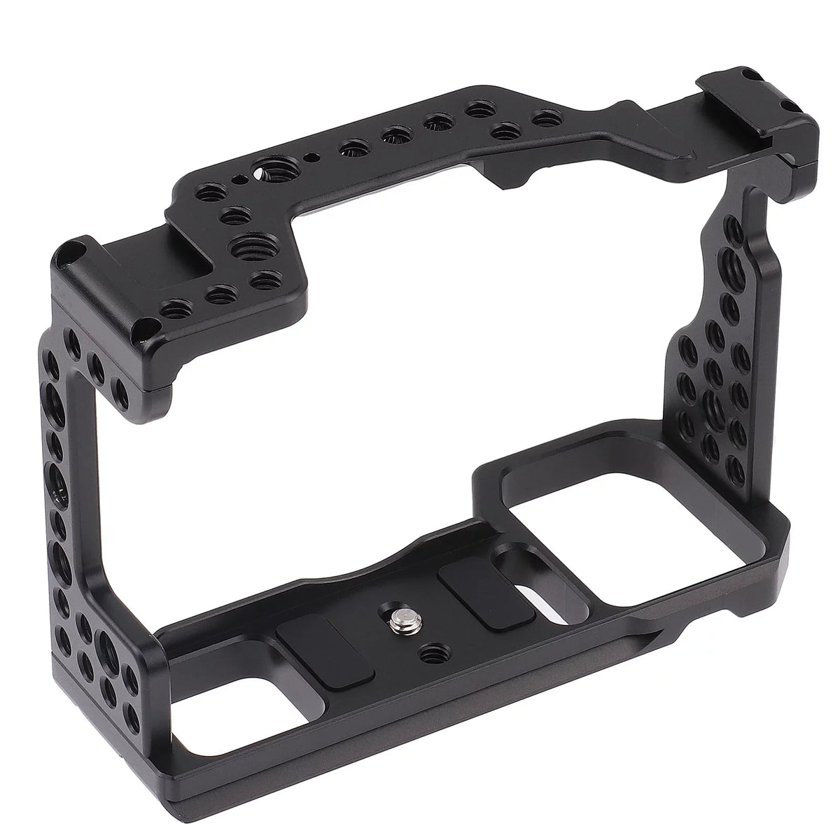 Cage Aluminum Alloy Video Cage Replacement for A7M3 A7R3 A9 Mirrorless with Cold Shoe Mount 14 Inch & 38 Inch Screw Holes