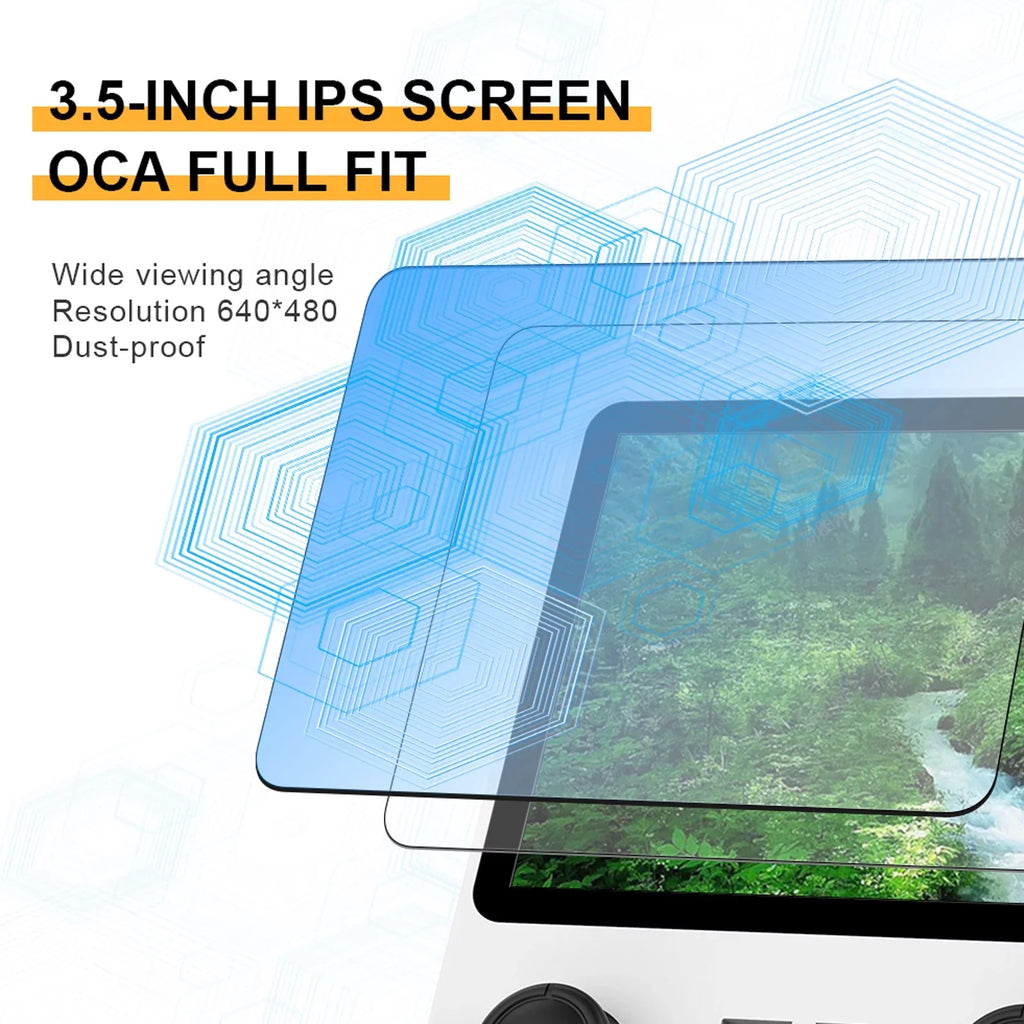 Game console,3.5 Inches IPS Console Portable Handheld Console 20 000 Display Open Source IPS Display Open (White) IPS Handheld 20000 Pre-Installed Save Console 20000 Pre-Installed VYBN