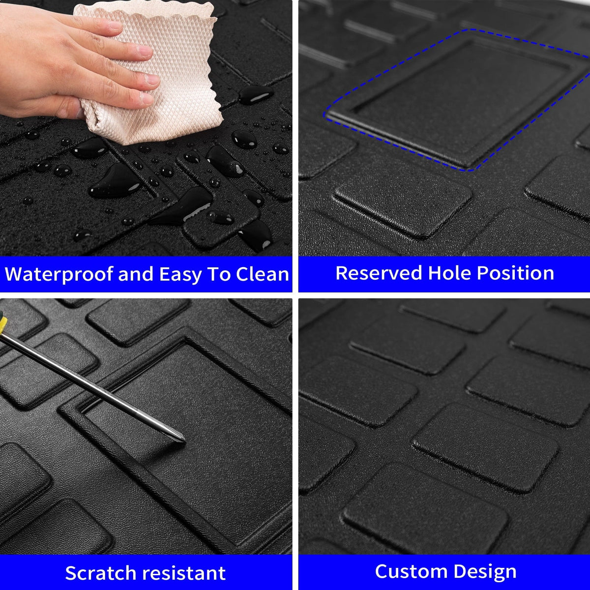 Fit 2010-2023 Toyota 4Runner 7 Seats Trunk Mat Cargo Liner 4 Runner Accessories (Fit 2nd&3rd Row)