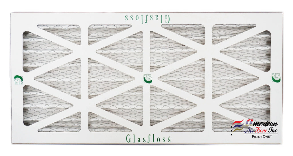 Glasfloss Air Filter 10x25x2 - 2" MERV 10 - (Pack of 6) - Pleated AC or HVAC Air Filter - Furnace Air Filter - Home or Office - Made In The USA.