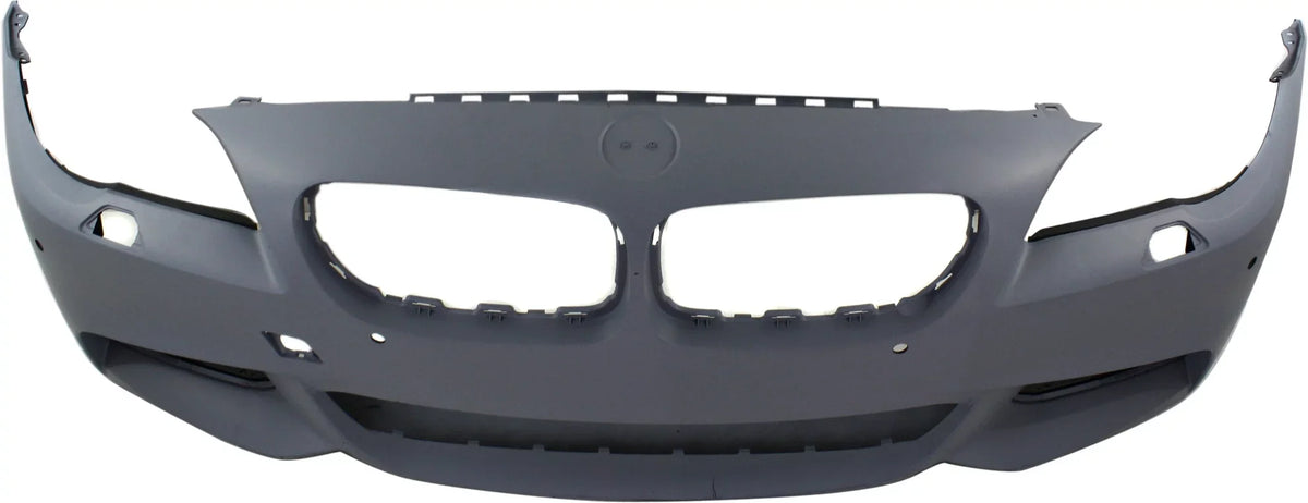 Front BUMPER COVER Compatible For BMW 5-Series 2011-2013 Primed with M Pkg with PDC Sensor Holes with Side View Camera Sedan