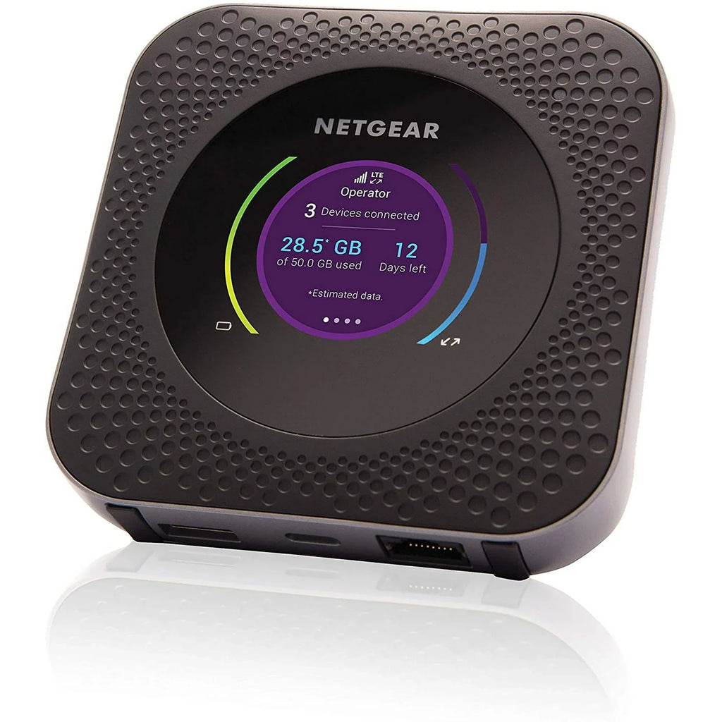 Restored NETGEAR Nighthawk M1 Mobile Hotspot 4G LTE Router MR1100-100NAS - Up to 1Gbps Speed Connect Up to 20 Devices Create WLAN Anywhere (AT&T )(Steel Gray) (Refurbished)