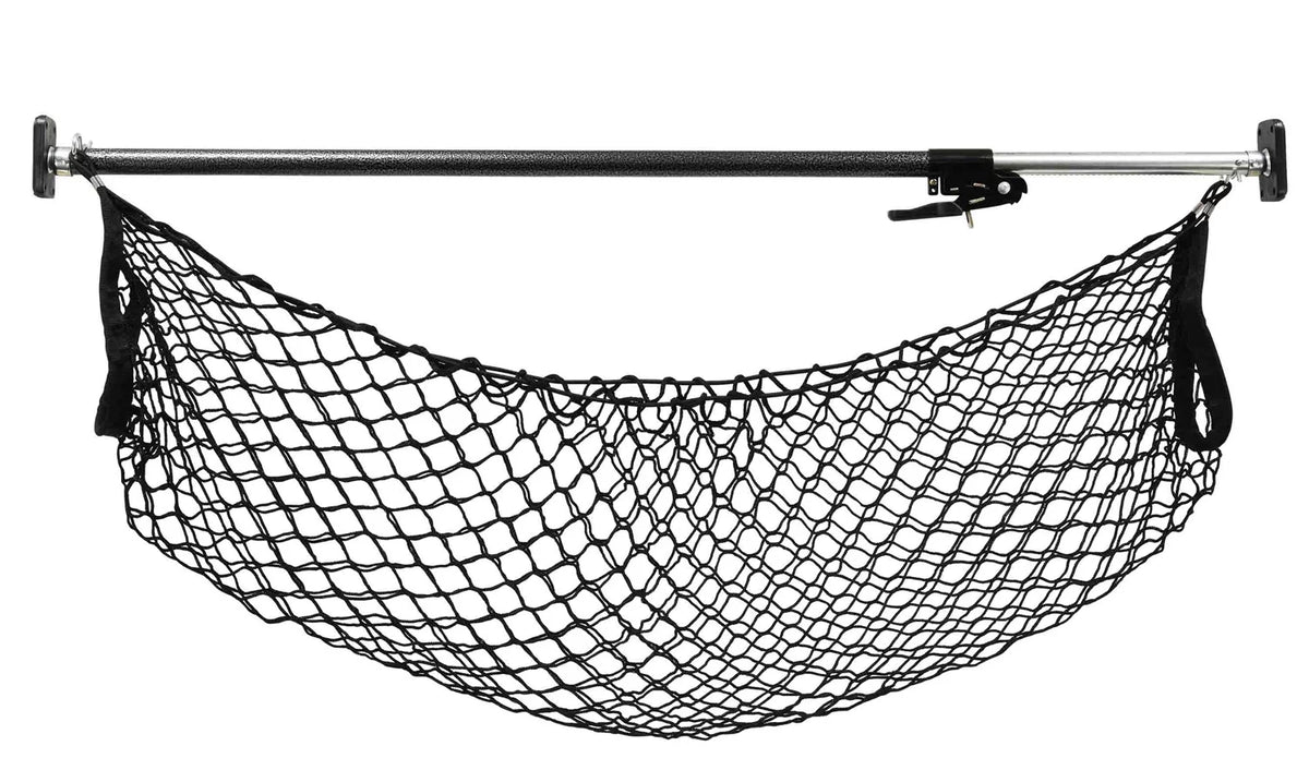 Cargo Bar Adjustable 40" - 70" w/ Storage Net for Use in Pickup Truck Bed, SUV, and Small Trailers (4 Pack)