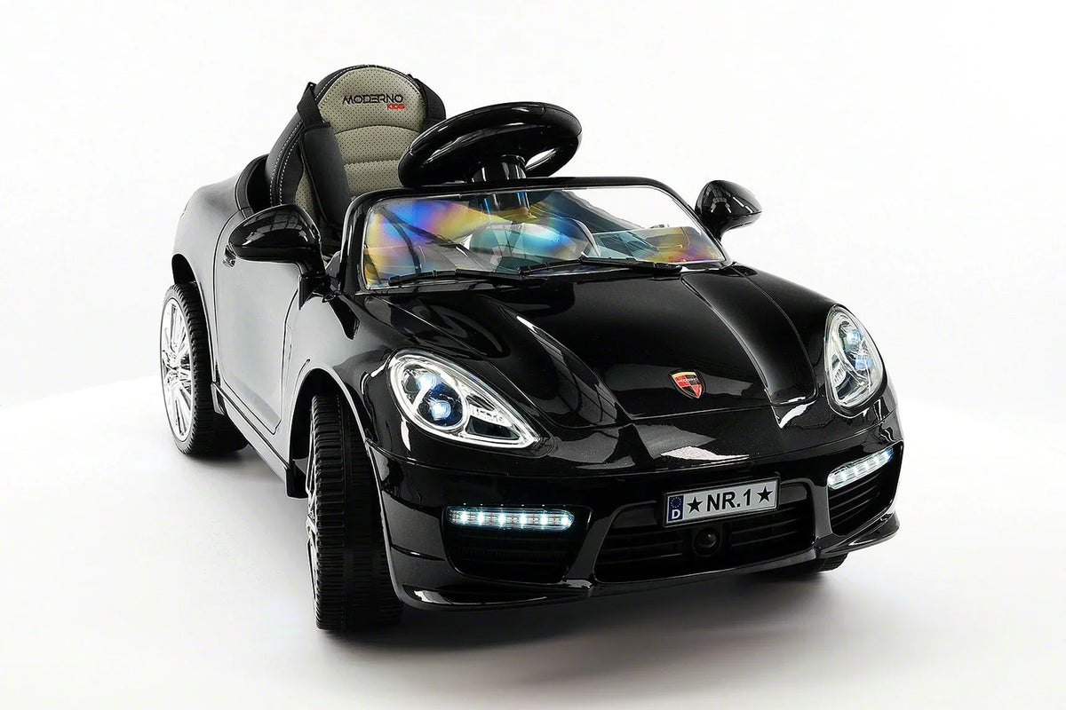 Kiddie Roadster 12V Kids Voltage-driven Ride-On Car with R/C Parental Remote | Black Metallic