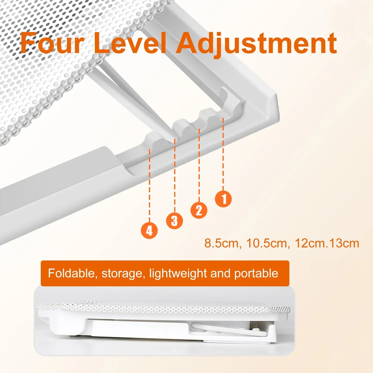 Htovila Notebook Cooling Fan, 10-15.6 Inch with Adjustable Fan Strength and 2 USB Ports