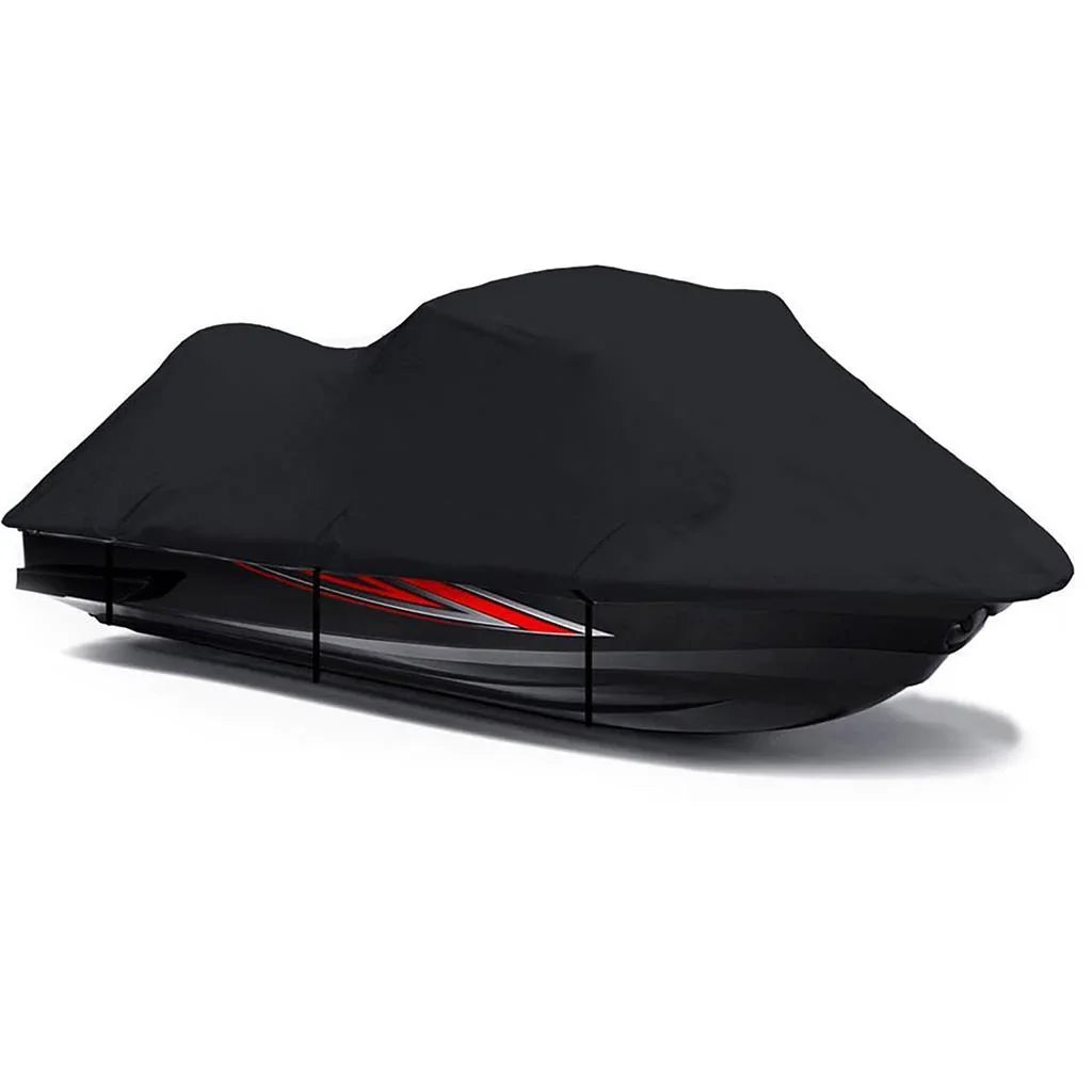 BLACK 600 DENIER JetSki Cover Compatible for Polaris Pro 1200 2000 2001 Jet Ski Cover 1-2 Seater