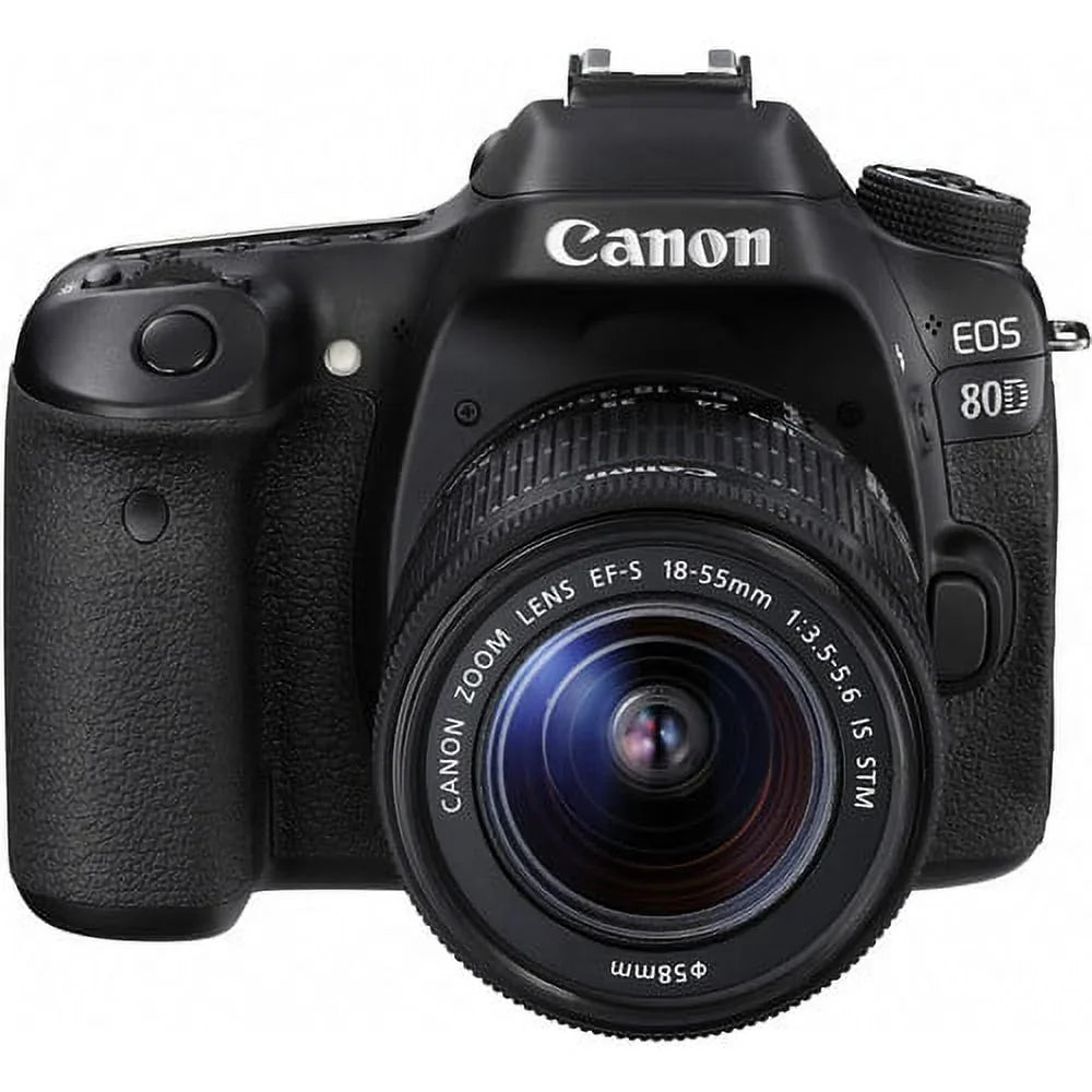 Canon EOS 80D DSLR Camera Advanced Bundle with 18-55mm Lens+ 24.2MP APS-C CMOS sensor and DIGIC 6 image processor