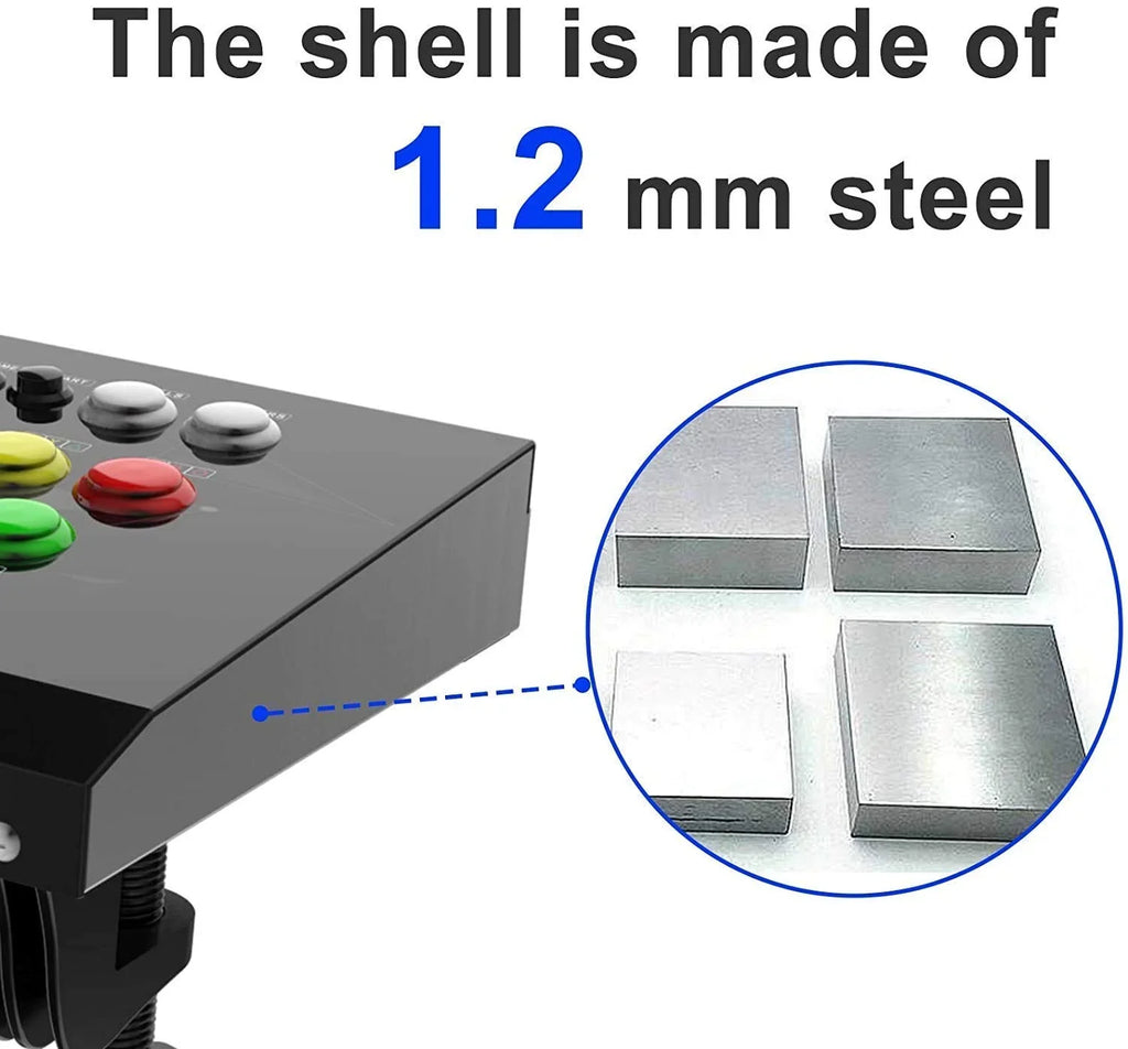 Fight Sticks PC,Arcade PC Joysticks Fight Stick Street Fighter Video Game Controller Fighting Joystick for PC, Nintendo Switch, NEOGEO Mini, NeoGeo Pro, PS3,Raspberry Pi, PS Classic, Android