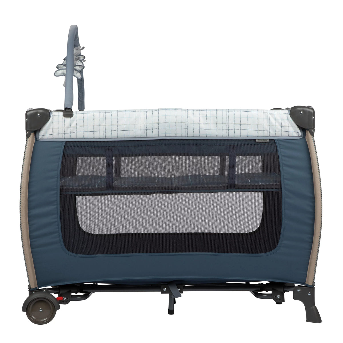 Monbebe Willow Rocking Play Yard with Full Size Bassinet; Plaid