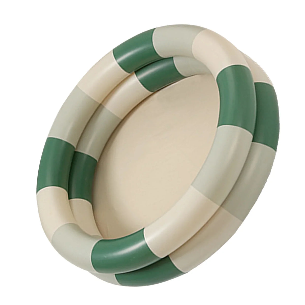 Goldmeet Inflatable Pool Baby Retro Blow Up Swimming Pool Family Cute Style Thickened Liquid Pool Green Stripe