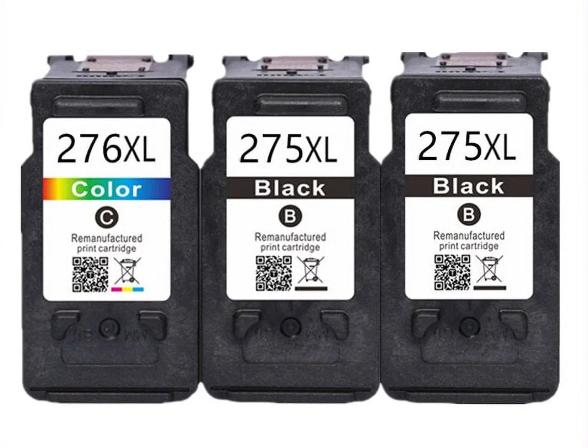 Compatible Replacement for PG-275 XL CL-276 XL Ink for PIXMA TR4700 TR4722 TS3520 275XL 276XL (2 Black & 1 Color)