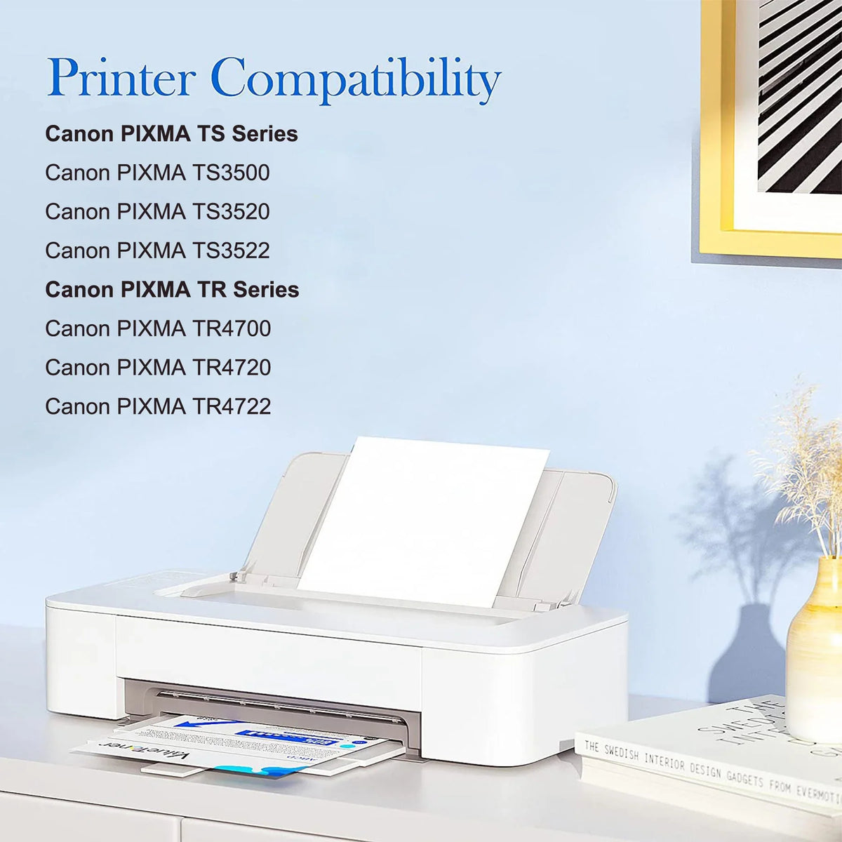 275XL Ink Cartridge for PG-275 275 Ink Compatible with PIXMA TS3520 TS3522 TS3500 TR4720 TR4722 TR4700 Printer(Black,2 Pack)